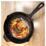 SMITH & CLARK 8'' PRE-SEASONED CAST IRON