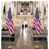 9FT. 2PACK FLAGE POLE W/ STAND & FLAG -ASSEMBLY RQ