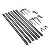 $65  10FT. STRING LIGHT POLE W/ SIDE HOOK ALUMINUM