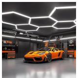 NEW $120 LED TUBE HEXAGON GARAGE LIGHT 24-PACK SET