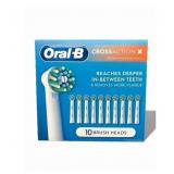 ORAL-B CROSS ACTION X 10-PACK BRUSH HEAD