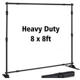 8FT. PORTABLE  BACKDROP STAND-ASSEMBLY REQ'D