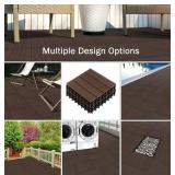 $38 PATIO PVC INTERLOCKING DECK TILES 1FT X1FT 6PC