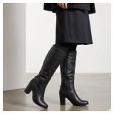 $70 JOURNEE WOMEN'S LEATHER KNEE HIGH BOOT SIZE10W