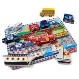 MELISSA & DOUG KIDS VEHICLE  WOODEN  PUZZLES