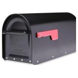 NEW  22'' STEEL POST MAILBOX LARGE