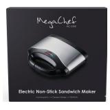 NEW MEGA CHEF ELECTRICAL NONSTICK PANINI/ SANDWICH
