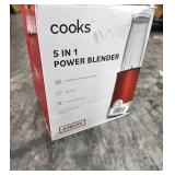 COOKS 5-N-1 POWER BLENDER W/ ACCESSORIES