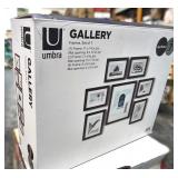 7 SETS OF WALL GALLERY FRAMES - AGED WALNUT