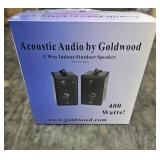 ACOUSTIC AUDIO 3-WAY INDDOR / OUTDOOR SPEAKER PAIR