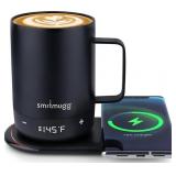 $40 ICONIC STAINLESS STEEL CORDLESS HEATED MUG LED