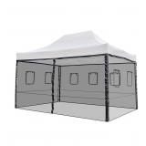 $65  10FT X15FT  CANOPY NETTING MASH SIDEWALLS