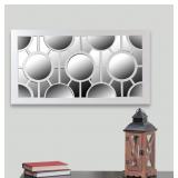 $35 NEW DECORATIVE CIRCLES MIRROR WALL FRAME 25''