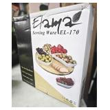 $53  LAZY SUZAN 7-PCS SERVING DISH W/ TRAY