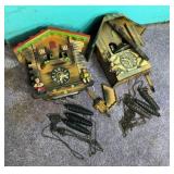 2 Vintage Cuckoo clocks