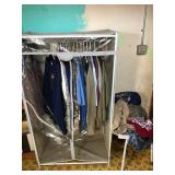 Lot of Shirts & Portable Closet Yale Def Leopard