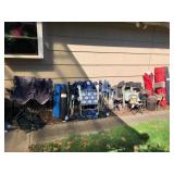 Lawn, camping, travel folding chairs +
