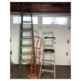 Lot of Ladders & Dolly 8ft