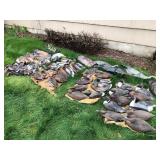 Vintage Decoys - inflatable ducks w weights