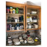 Lot of Mugs Cups Baking Dishes Waterbottles