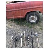 7 Fishing Poles & Reels Cardinal Axxar Silver