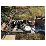 Lot of Hunting Gear Gun Stocks Duck Decoy Maps