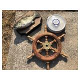Big Mouth Billy Bass Ship Wheel Scale