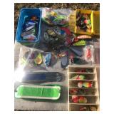 Lot of Metal Fishing Lures