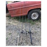 4 Fishing Rods Reels Bantam Revo
