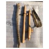 Snake Skin & Carved Wood