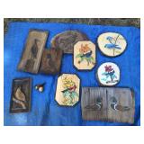 Wood Etching & Paint Birds Ducks