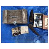 Wood Craving Tools in Boxes Sculptures Paints