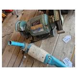 2 pc Bench Grinder & Hand Grind Grinder
