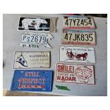 Variety of Collecable License Plates