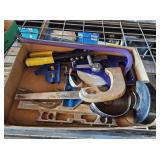 100ft Tape Measurer, Saw, Tri Squares, etc