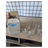 3 Boxes Chrystal Glasses & Vases