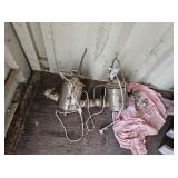 Antique Angle Lamps turned to Electric