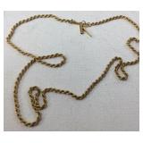 14k Gold Chain Necklace 7gr  18 'Length