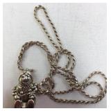 Sterling  Carol Felley Storyteller Pendant & Chain