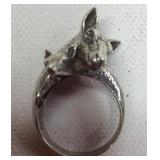 Sterling Silver Animal Ring  Size 7