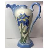 VTG Ernest Lechner Design Blue Iris Vase