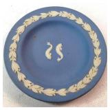 Wedgwood Blue Jasperware Round Pin Dish