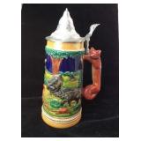 German Gerz Beer Stein Hunterï¿½s Joys/ Fox Handle