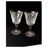 Waterford  Cut Crystal 6' Wine Glasses Set 4