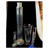 VTG Glass Beaker Container  miscellaneous sizes