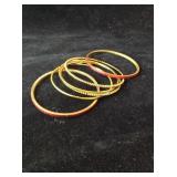 Goldtone Bangle Bracelets