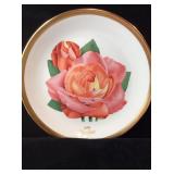 Gorham All American Roses 'Voodoo' Plate 10.5 ï¿½