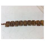 VTG Matisse. Enamel Copper Panel Bracelet 7'