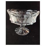 Fostoria Coin Glass Footed  Compote Dish