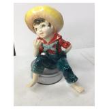 1957 Kreisler Porcelain Little Boy with Strawhat